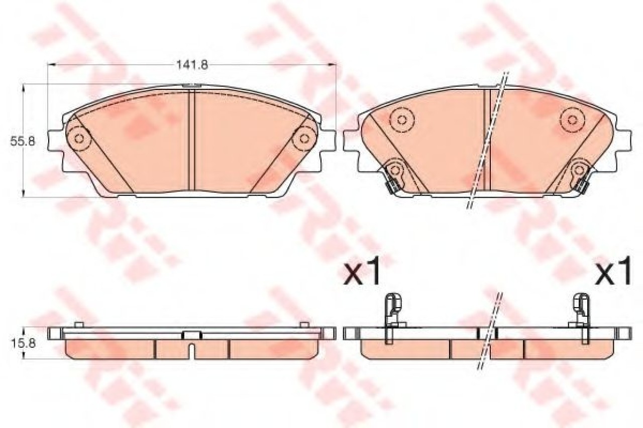 Set placute frana,frana disc MAZDA CX-3 (DK) (2015 - 2016) TRW GDB3592 piesa NOUA
