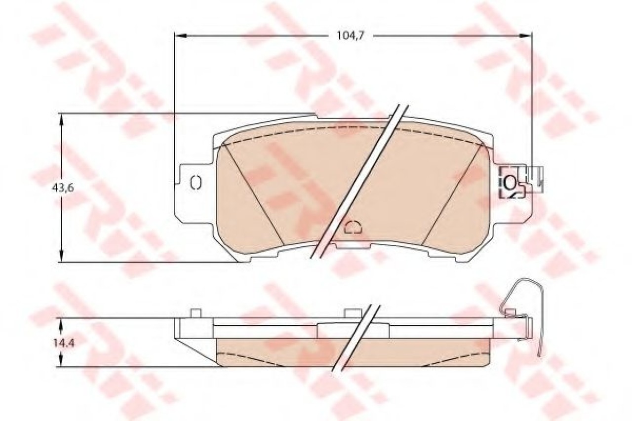 Set placute frana,frana disc MAZDA CX-3 (DK) (2015 - 2016) TRW GDB3539 piesa NOUA