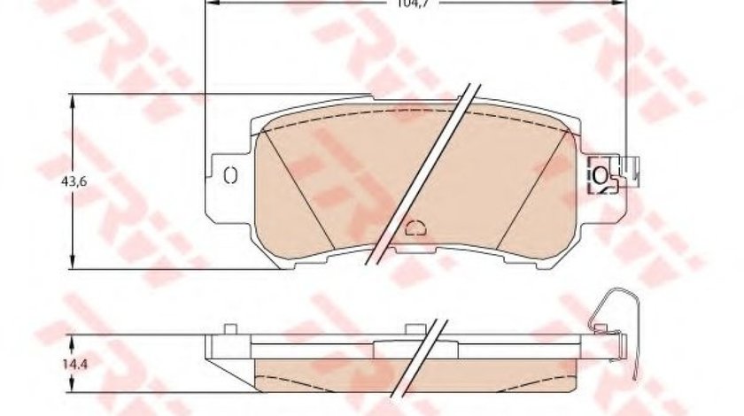 Set placute frana,frana disc MAZDA CX-3 (DK) (2015 - 2016) TRW GDB3539 produs NOU