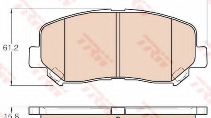 Set placute frana,frana disc MAZDA CX-5 (KE, GH) (2011 - 2016) TRW GDB3562 piesa NOUA