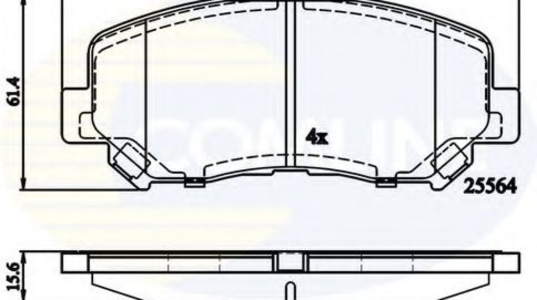 Set placute frana,frana disc MAZDA CX-5 (KE, GH) (2011 - 2016) COMLINE CBP32252 piesa NOUA