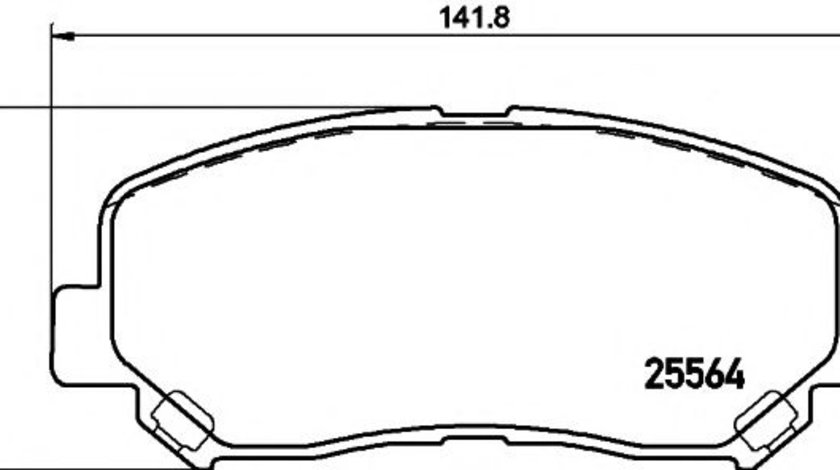 Set placute frana,frana disc MAZDA CX-5 (KE, GH) (2011 - 2016) TEXTAR 2556401 piesa NOUA