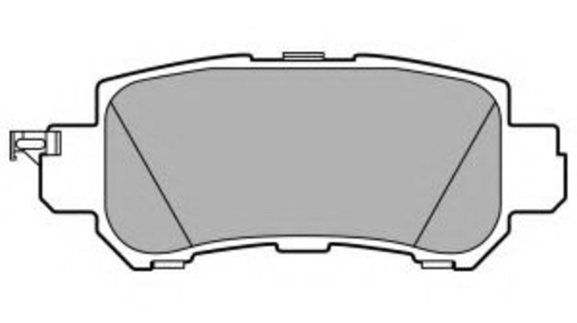 Set placute frana,frana disc MAZDA CX-5 (KE, GH) (2011 - 2016) DELPHI LP2482 piesa NOUA