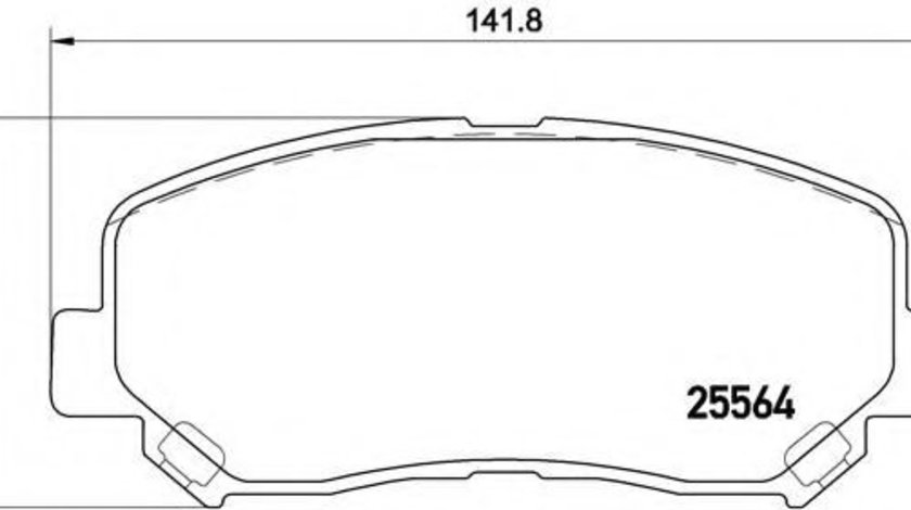 Set placute frana,frana disc MAZDA CX-5 (KE, GH) (2011 - 2016) BREMBO P 49 045 piesa NOUA