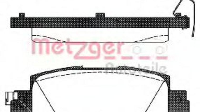 Set placute frana,frana disc MAZDA CX-5 (KE, GH) (2011 - 2016) METZGER 1170787 piesa NOUA