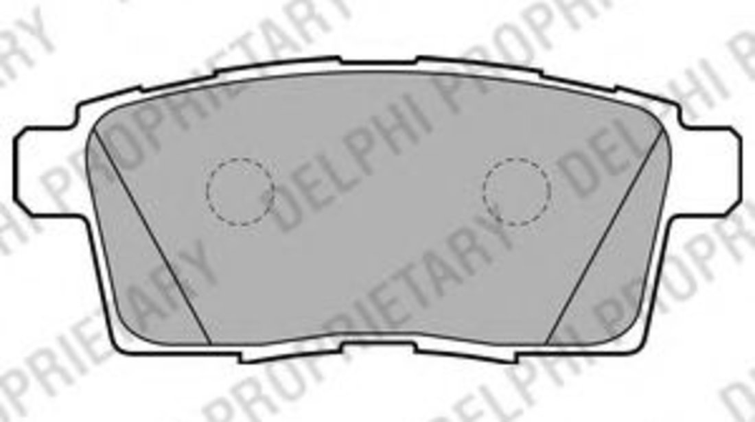 Set placute frana,frana disc MAZDA CX-7 (ER) (2006 - 2016) DELPHI LP2052 piesa NOUA