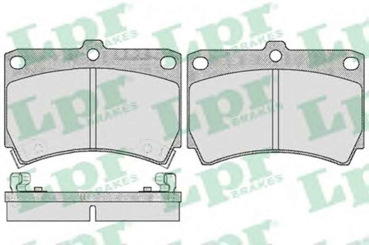 Set placute frana,frana disc MAZDA DEMIO (DW) (1996 - 2003) LPR 05P366 piesa NOUA