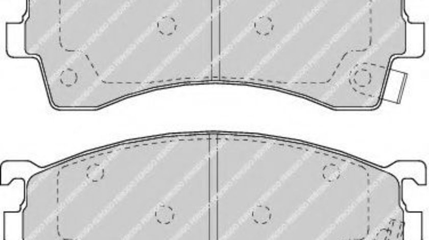 Set placute frana,frana disc MAZDA PREMACY (CP) (1999 - 2005) FERODO FDB950 piesa NOUA