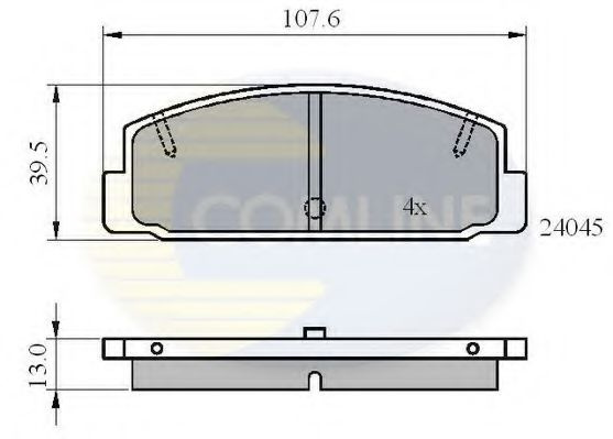 Set placute frana,frana disc MAZDA PREMACY (CP) (1999 - 2005) COMLINE CBP0819 piesa NOUA