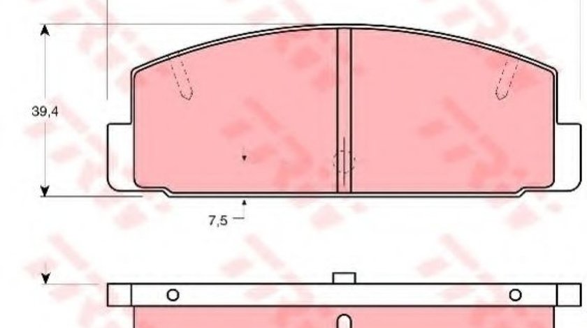 Set placute frana,frana disc MAZDA PREMACY (CP) (1999 - 2005) TRW GDB1027 produs NOU