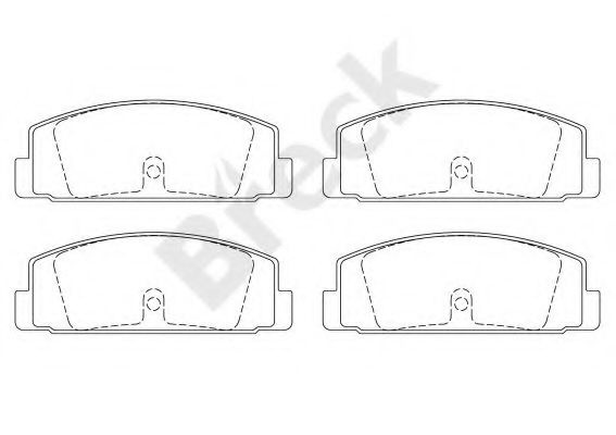 Set placute frana,frana disc MAZDA PREMACY (CP) (1999 - 2005) Break 24045 00 704 00 piesa NOUA