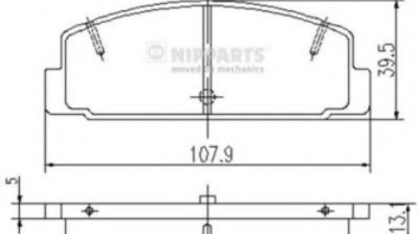 Set placute frana,frana disc MAZDA PREMACY (CP) (1999 - 2005) NIPPARTS J3613002 piesa NOUA