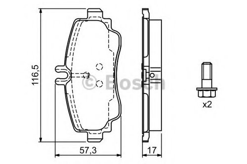 Set placute frana,frana disc MERCEDES A-CLASS (W168) (1997 - 2004) BOSCH 0 986 424 470 piesa NOUA