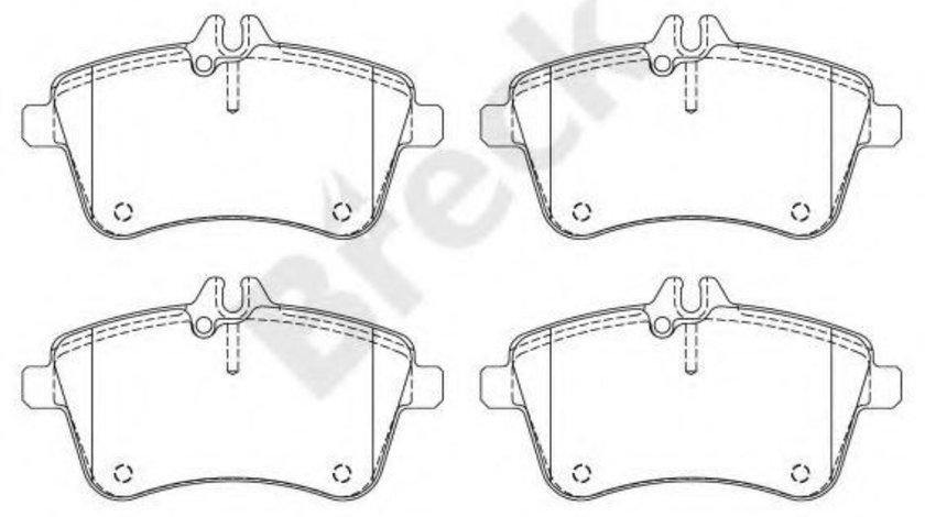 Set placute frana,frana disc MERCEDES A-CLASS (W169) (2004 - 2012) Break 23881 00 701 10 piesa NOUA