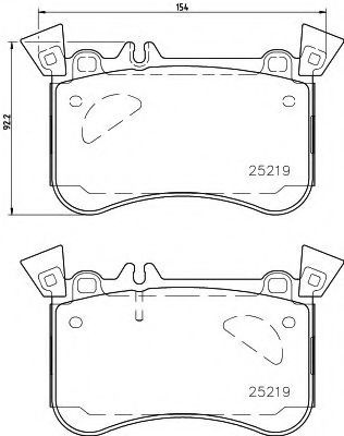 Set placute frana,frana disc MERCEDES A-CLASS (W176) (2012 - 2016) TEXTAR 2521905 piesa NOUA