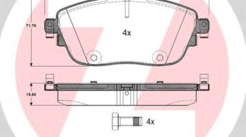 Set placute frana,frana disc MERCEDES A-CLASS (W176) (2012 - 2016) ZIMMERMANN 24869.195.1 piesa NOUA