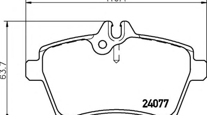 Set placute frana,frana disc MERCEDES A-CLASS (W169) (2004 - 2012) HELLA PAGID 8DB 355 011-381 piesa NOUA