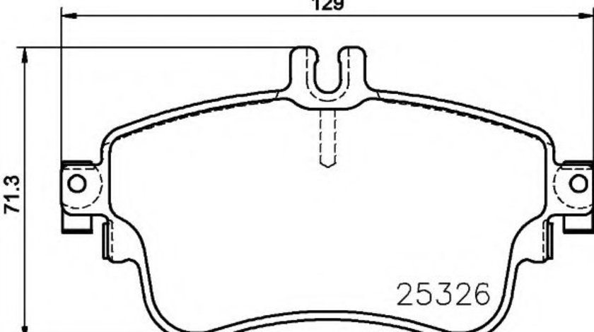 Set placute frana,frana disc MERCEDES A-CLASS (W176) (2012 - 2016) TEXTAR 2532601 piesa NOUA