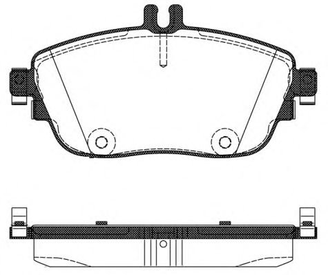 Set placute frana,frana disc MERCEDES A-CLASS (W176) (2012 - 2016) REMSA 1485.08 piesa NOUA