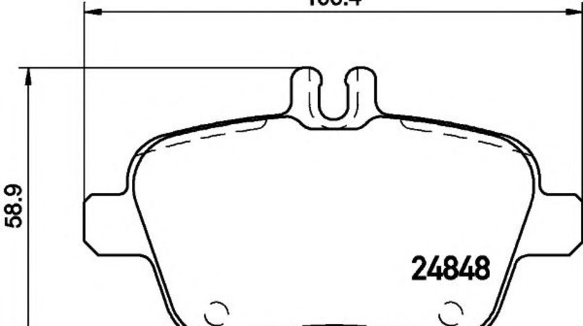 Set placute frana,frana disc MERCEDES A-CLASS (W176) (2012 - 2016) TEXTAR 2484801 piesa NOUA