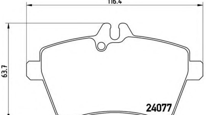 Set placute frana,frana disc MERCEDES A-CLASS (W169) (2004 - 2012) BREMBO P 50 054 piesa NOUA