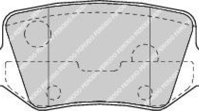 Set placute frana,frana disc MERCEDES B-CLASS (W245) (2005 - 2011) FERODO FDB1782 piesa NOUA