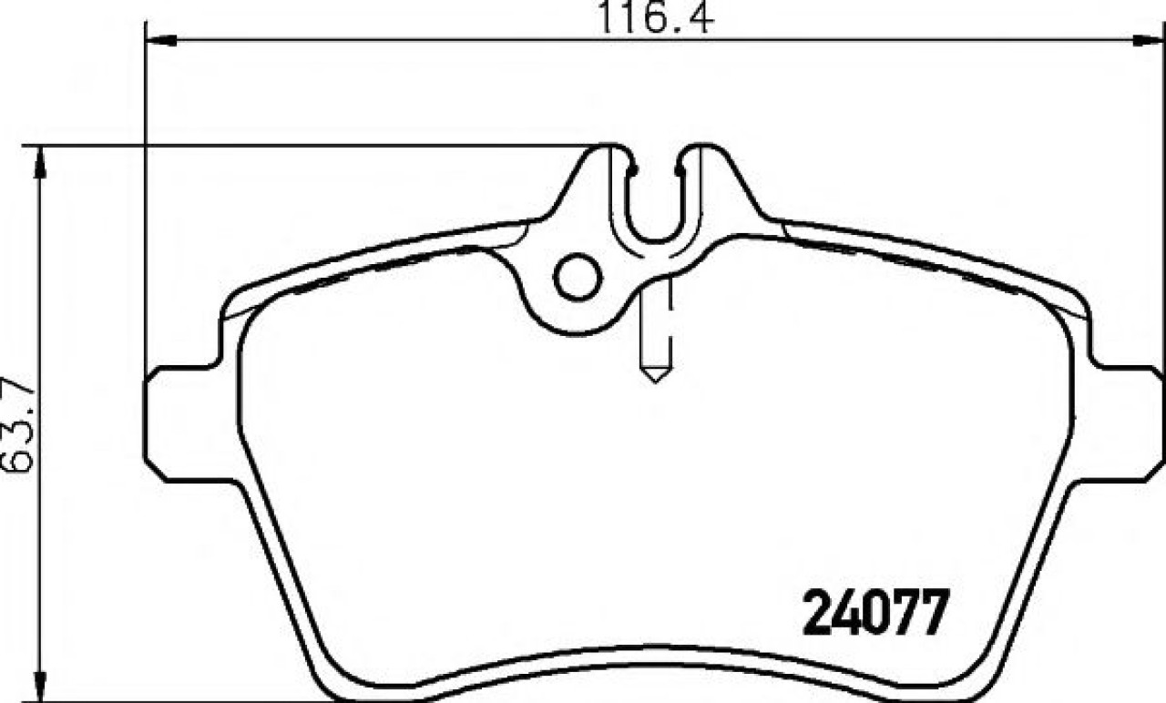Set placute frana,frana disc MERCEDES B-CLASS (W245) (2005 - 2011) TEXTAR 2407702 piesa NOUA