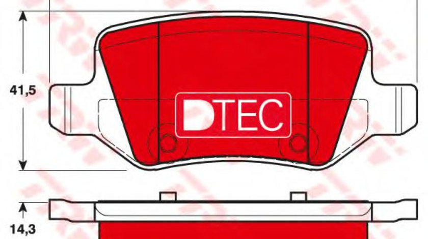 Set placute frana,frana disc MERCEDES B-CLASS (W245) (2005 - 2011) TRW GDB1481DTE piesa NOUA