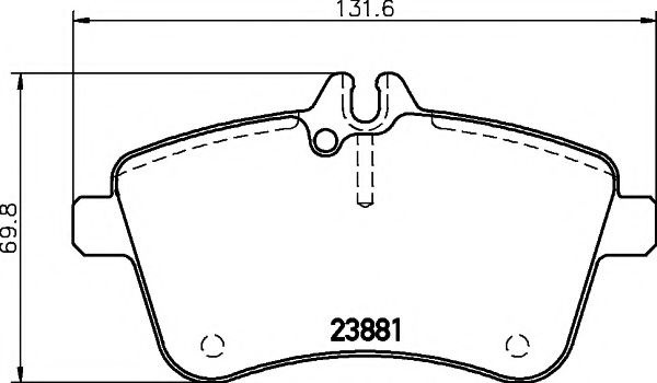 Set placute frana,frana disc MERCEDES B-CLASS (W245) (2005 - 2011) TEXTAR 2388101 piesa NOUA