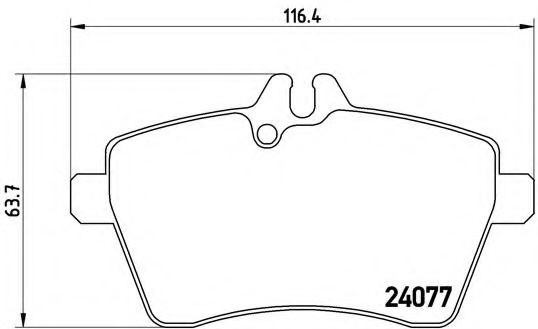 Set placute frana,frana disc MERCEDES B-CLASS (W245) (2005 - 2011) BREMBO P 50 056 piesa NOUA