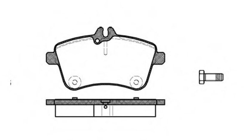 Set placute frana,frana disc MERCEDES B-CLASS (W245) (2005 - 2011) REMSA 1130.00 piesa NOUA