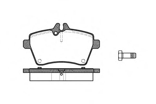 Set placute frana,frana disc MERCEDES B-CLASS (W245) (2005 - 2011) REMSA 1144.00 piesa NOUA