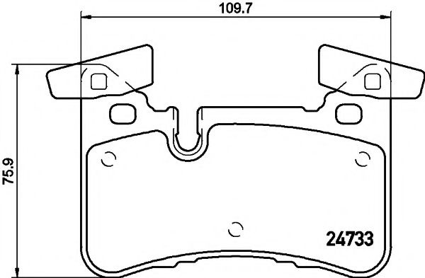 Set placute frana,frana disc MERCEDES C-CLASS T-Model (S204) (2007 - 2014) TEXTAR 2473301 piesa NOUA