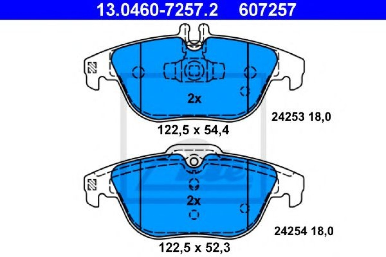Set placute frana,frana disc MERCEDES C-CLASS T-Model (S204) (2007 - 2014) ATE 13.0460-7257.2 piesa NOUA