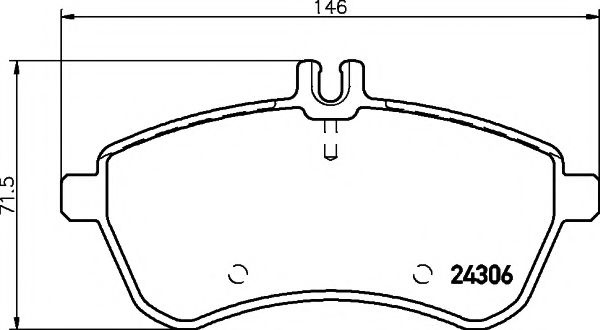 Set placute frana,frana disc MERCEDES C-CLASS T-Model (S204) (2007 - 2014) TEXTAR 2430682 piesa NOUA