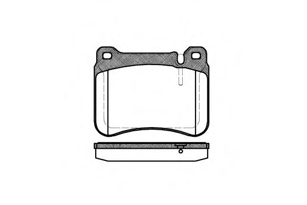 Set placute frana,frana disc MERCEDES C-CLASS T-Model (S203) (2001 - 2007) REMSA 1193.00 piesa NOUA
