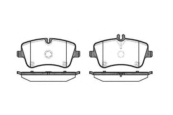 Set placute frana,frana disc MERCEDES C-CLASS T-Model (S203) (2001 - 2007) REMSA 0768.00 piesa NOUA