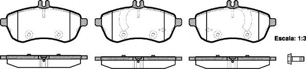 Set placute frana,frana disc MERCEDES C-CLASS T-Model (S204) (2007 - 2014) REMSA 1301.00 piesa NOUA