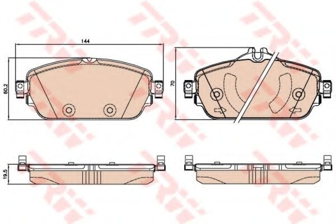 Set placute frana,frana disc MERCEDES C-CLASS T-Model (S205) (2014 - 2016) TRW GDB2070 piesa NOUA