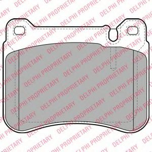 Set placute frana,frana disc MERCEDES C-CLASS T-Model (S203) (2001 - 2007) DELPHI LP1979 piesa NOUA