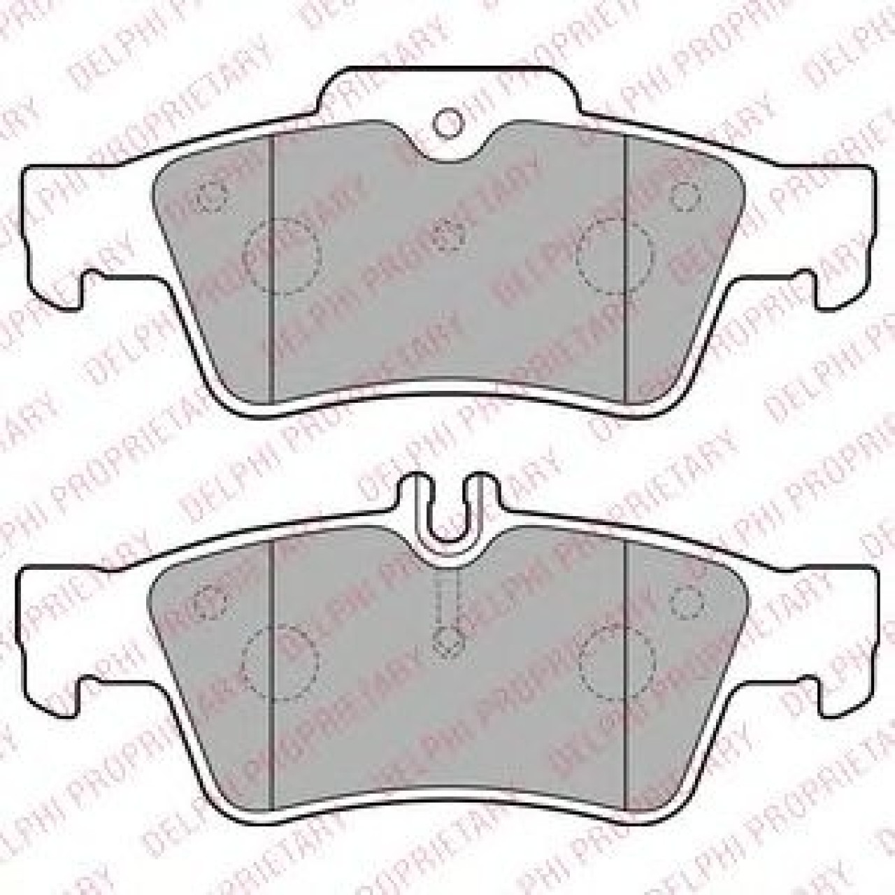 Set placute frana,frana disc MERCEDES C-CLASS T-Model (S203) (2001 - 2007) DELPHI LP1868 piesa NOUA