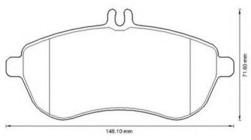 Set placute frana,frana disc MERCEDES C-CLASS (W204) (2007 - 2014) JURID 573257JC piesa NOUA