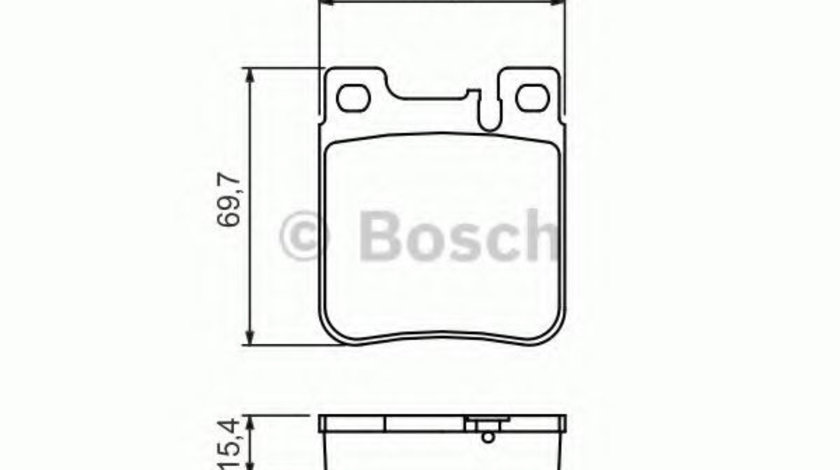 Set placute frana,frana disc MERCEDES C-CLASS Combi (S202) (1996 - 2001) BOSCH 0 986 460 965 piesa NOUA