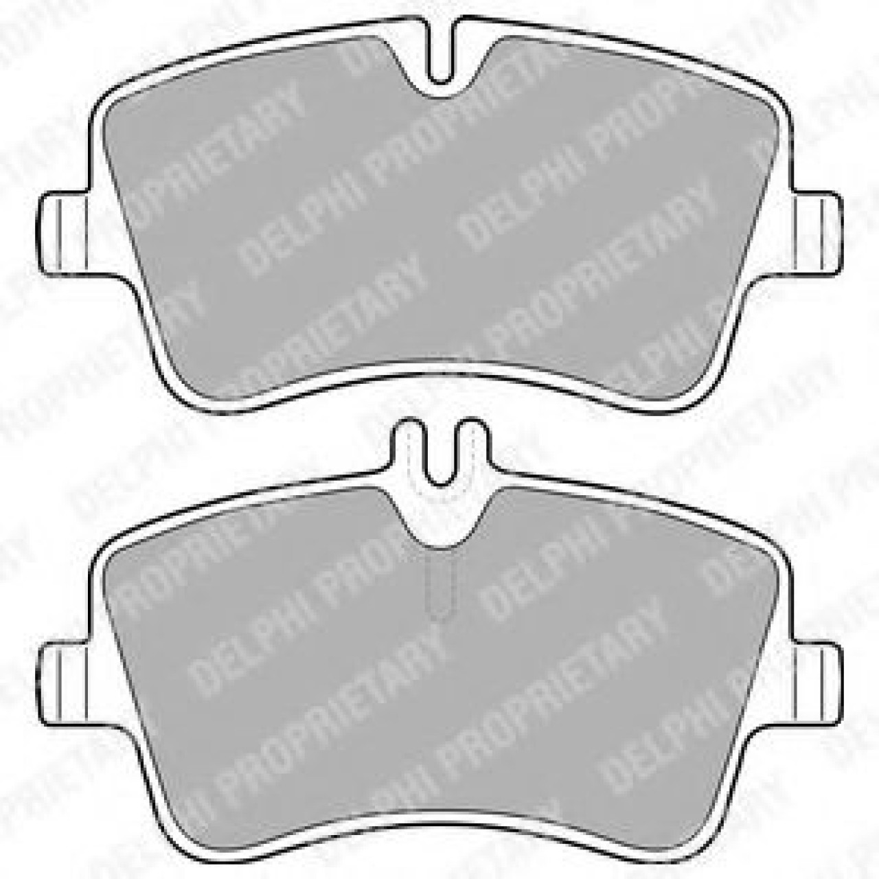 Set placute frana,frana disc MERCEDES C-CLASS (W203) (2000 - 2007) DELPHI LP1696 piesa NOUA
