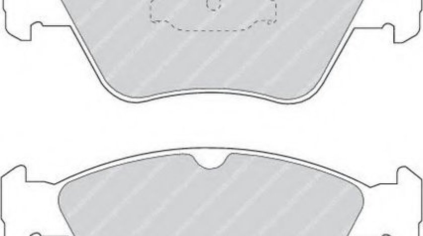 Set placute frana,frana disc MERCEDES C-CLASS Combi (S202) (1996 - 2001) FERODO FDB1049 piesa NOUA