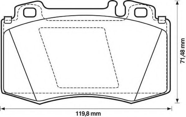 Set placute frana,frana disc MERCEDES C-CLASS Sportscoupe (CL203) (2001 - 2011) JURID 571961JC piesa NOUA