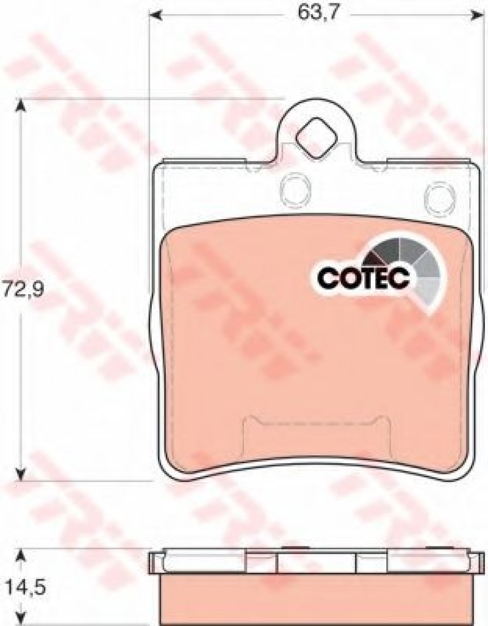 Set placute frana,frana disc MERCEDES C-CLASS (W203) (2000 - 2007) TRW GDB1545 piesa NOUA