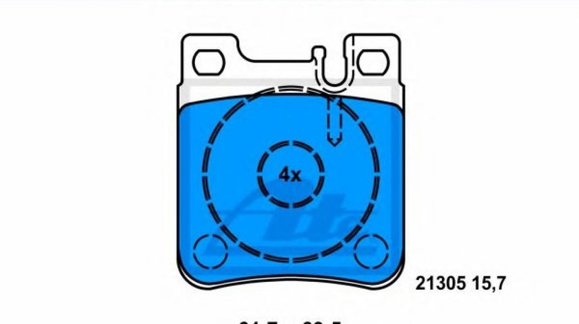 Set placute frana,frana disc MERCEDES C-CLASS (W202) (1993 - 2000) ATE 13.0460-4047.2 piesa NOUA