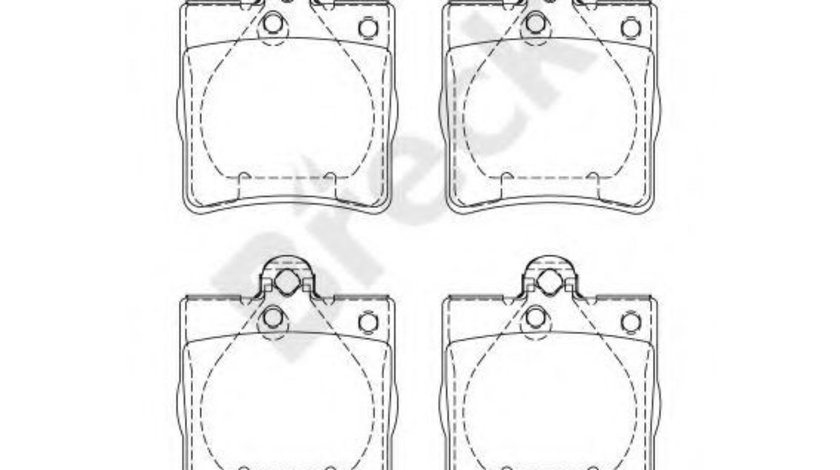 Set placute frana,frana disc MERCEDES C-CLASS (W203) (2000 - 2007) Break 21919 00 702 00 piesa NOUA