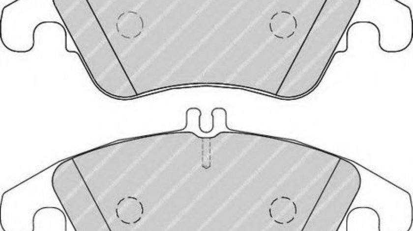 Set placute frana,frana disc MERCEDES C-CLASS (W204) (2007 - 2014) FERODO FDB1979 piesa NOUA